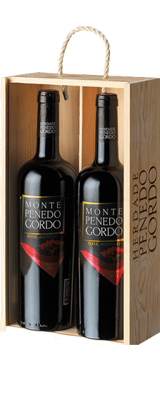 Monte Penedo Gordo 2 bouteilles bo&icirc;te en bois